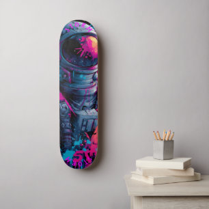 Astronaut Neon Graffiti Art – 限定版 スケートボード