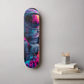 Astronaut Neon Graffiti Art – 限定版 スケートボード