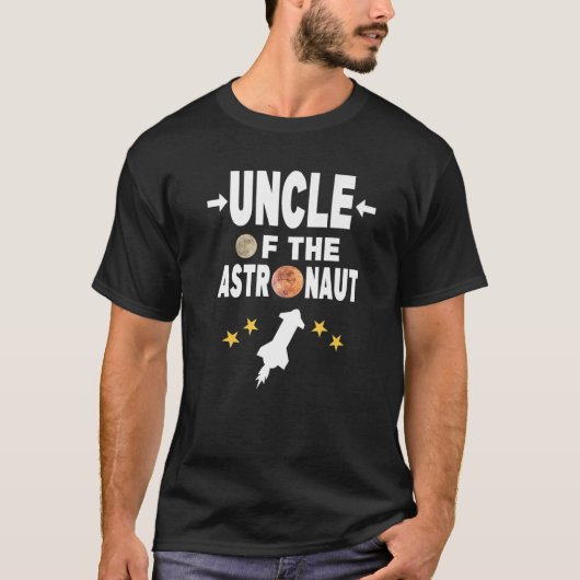 Astronaut Nephew Uncle Of The Astronaut Tシャツ (正面)