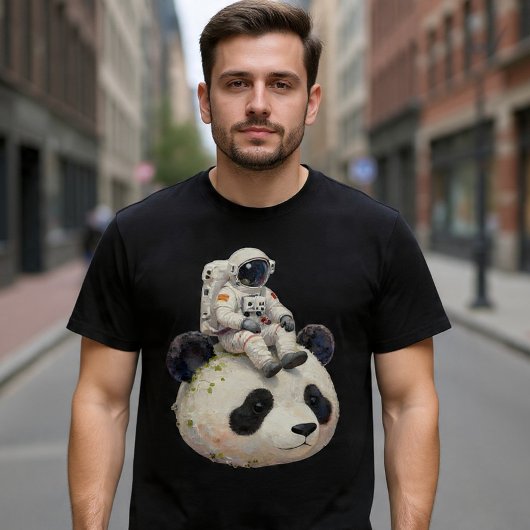 Astronaut on a Space Panda Surreal Weird and Fun Tシャツ