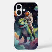 Astronaut on Dino in Space Case-Mate iPhoneケース (裏面)