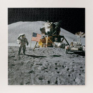 Astronaut on The Moon ジグソーパズル