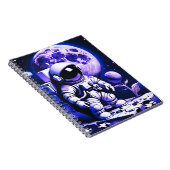 Astronaut on top of a puzzle ノートブック (右側)
