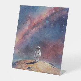 Astronaut Out in Space 台座サイン