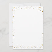 Astronaut Outer Space Planet Galaxy 1st Birthday 招待状 (裏面)