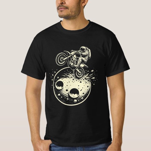 Astronaut Performing a Wheelie on Mars Tシャツ (正面)