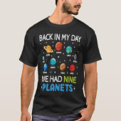 Astronaut Planets Solar System Dwarf Space  Astron Tシャツ (正面)