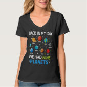 Astronaut Planets Solar System Dwarf Space  Astron Tシャツ (正面)