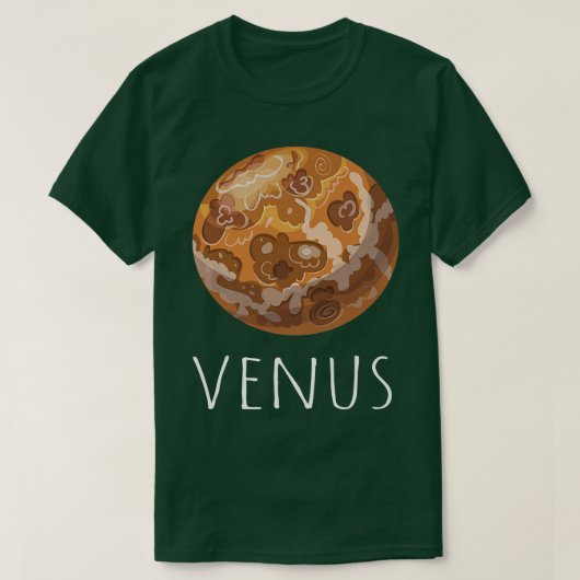Astronaut Planets Solar System ,Space Lovers Venus Tシャツ (デザイン正面)