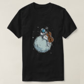 Astronaut Playing Cello Music Cello Lover Gift Tシャツ (デザイン正面)