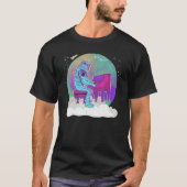 Astronaut Playing Piano On A Cloud In Outer Space  Tシャツ (正面)