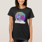 Astronaut Playing Piano On A Cloud In Outer Space  Tシャツ (正面)