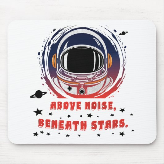 Astronaut Portrait Design - Mouse Pad マウスパッド (正面)