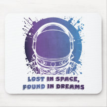 Astronaut Portrait - Lost in Space - マウスパッド