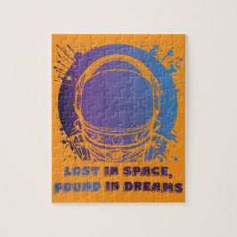 Astronaut Portrait Lost in Space Jigsaw Puzzle  ジグソーパズル