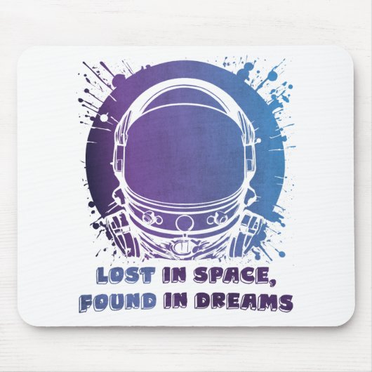 Astronaut Portrait - Lost in Space - Mousepad マウスパッド (正面)