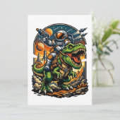 Astronaut Riding a T-Rex – Epic Space Dinosaur 招待状 (スタンド正面)