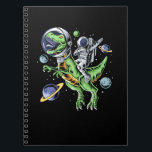 Astronaut Riding T-Rex Dinosaur Astro T-Rex Space ノートブック<br><div class="desc">Astronaut Riding T-Rex Dinosaur Astro T-Rex Space</div>