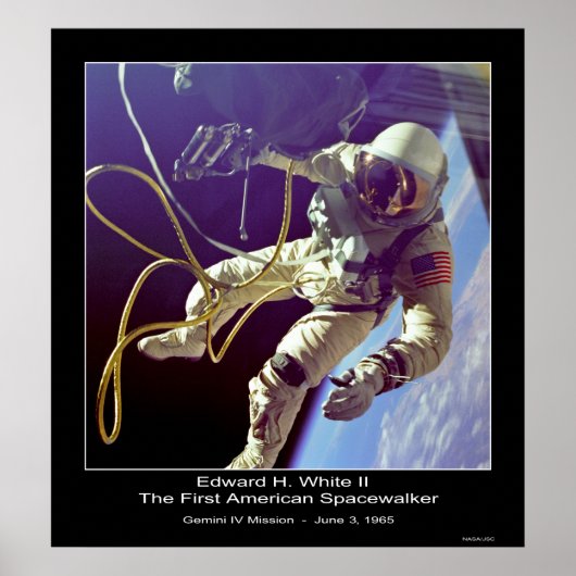 Astronaut Russell L. Schweickart Apollo 9 Mission ポスター (正面)