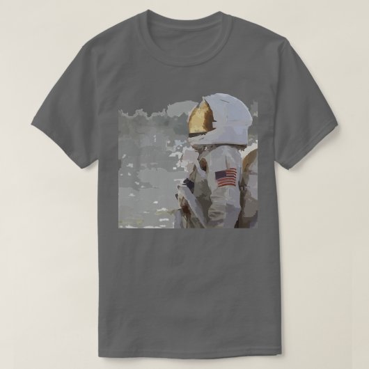 Astronaut Setting Sights High Tシャツ (デザイン正面)