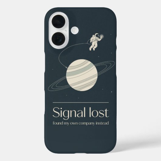Astronaut Signal Lost スペーススマホケース Case-Mate iPhoneケース (裏面)