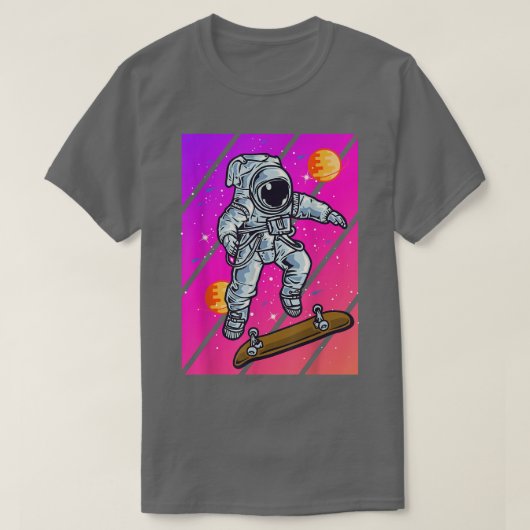Astronaut Skateboard  Tシャツ (デザイン正面)