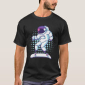 Astronaut Skateboarder In Space Gravity Zero Skate Tシャツ (正面)