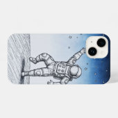 Astronaut sketch phonecase  iPhoneケース (裏面横)