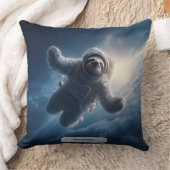 Astronaut Sloth Space Surreal Animal オリジナルプリント クッション (ブランケット)