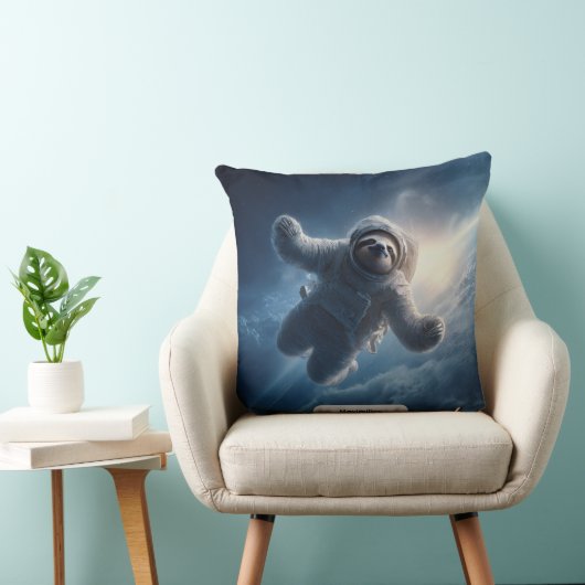 Astronaut Sloth Space Surreal Animal Personalized  クッション (椅子)