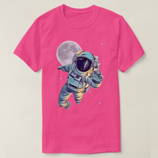 Astronaut Space Aesthetic colorful Eclipse Space A Tシャツ (デザイン正面)