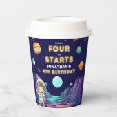 Astronaut Space Boy 4th Birthday  紙コップ (裏面)