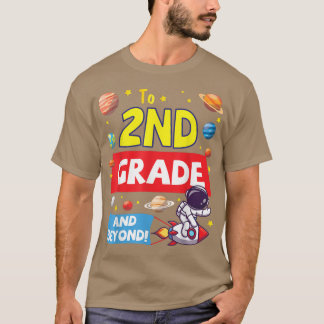 Astronaut Student Happy Back School To 2nd Grade A Tシャツ