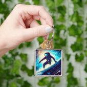 ASTRONAUT SURFING THE MILKY WAY キーホルダー (手)