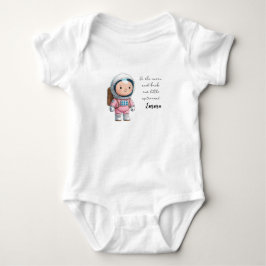 Astronaut T-Shirt, Space Astronomy Stars Gift Idea ベビーボディスーツ