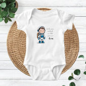 Astronaut T-Shirt, Space Astronomy Stars Gift Idea ベビーボディスーツ