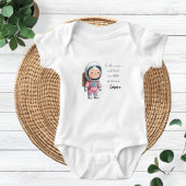 Astronaut T-Shirt, Space Astronomy Stars Gift Idea ベビーボディスーツ