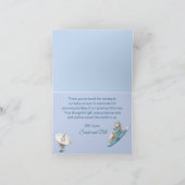 Astronaut Teddy Bear In Space Thank You ノートカード (内部)