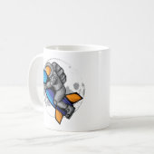 Astronaut To The Moon コーヒーマグカップ (正面左)