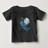 Astronaut with Moon Dice ベビーTシャツ (正面)