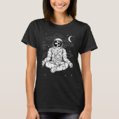 Astronaut Yoga Quant Qnt Coin To The Moon Crypto T Tシャツ (正面)