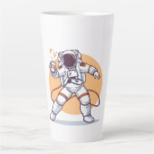 Astronauta con café カフェラテマグ (正面)