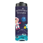 astronauta en la luna, nombre monogramado タンブラー (正面)