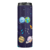 astronauta en la luna, nombre monogramado タンブラー (裏面)