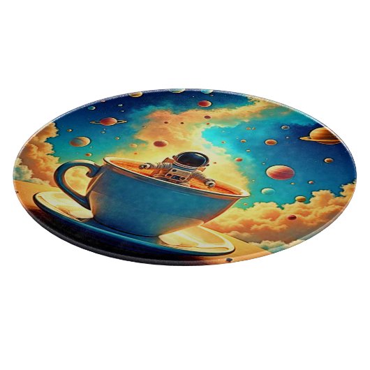 Astronaut's Coffee Cosmos Journey カッティングボード (角)