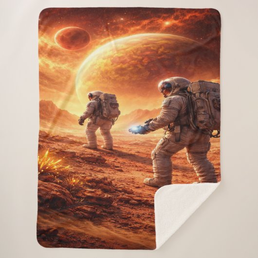 Astronauts Explore Orange Planet シェルパブランケット (正面)