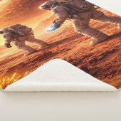 Astronauts Explore Orange Planet シェルパブランケット (3/4)