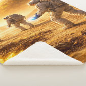 Astronauts explore yellow planet シェルパブランケット (3/4)