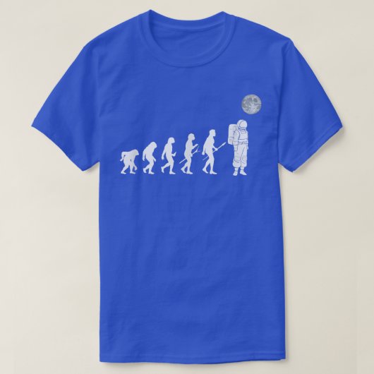 Astronauts Human Activity Evolution Walking in Spa Tシャツ (デザイン正面)