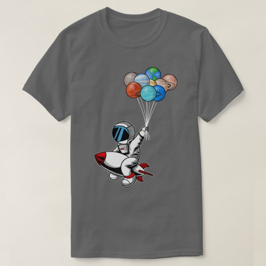 Astronauts Planets Outer Space Eplorer I Need Mor Tシャツ (デザイン正面)